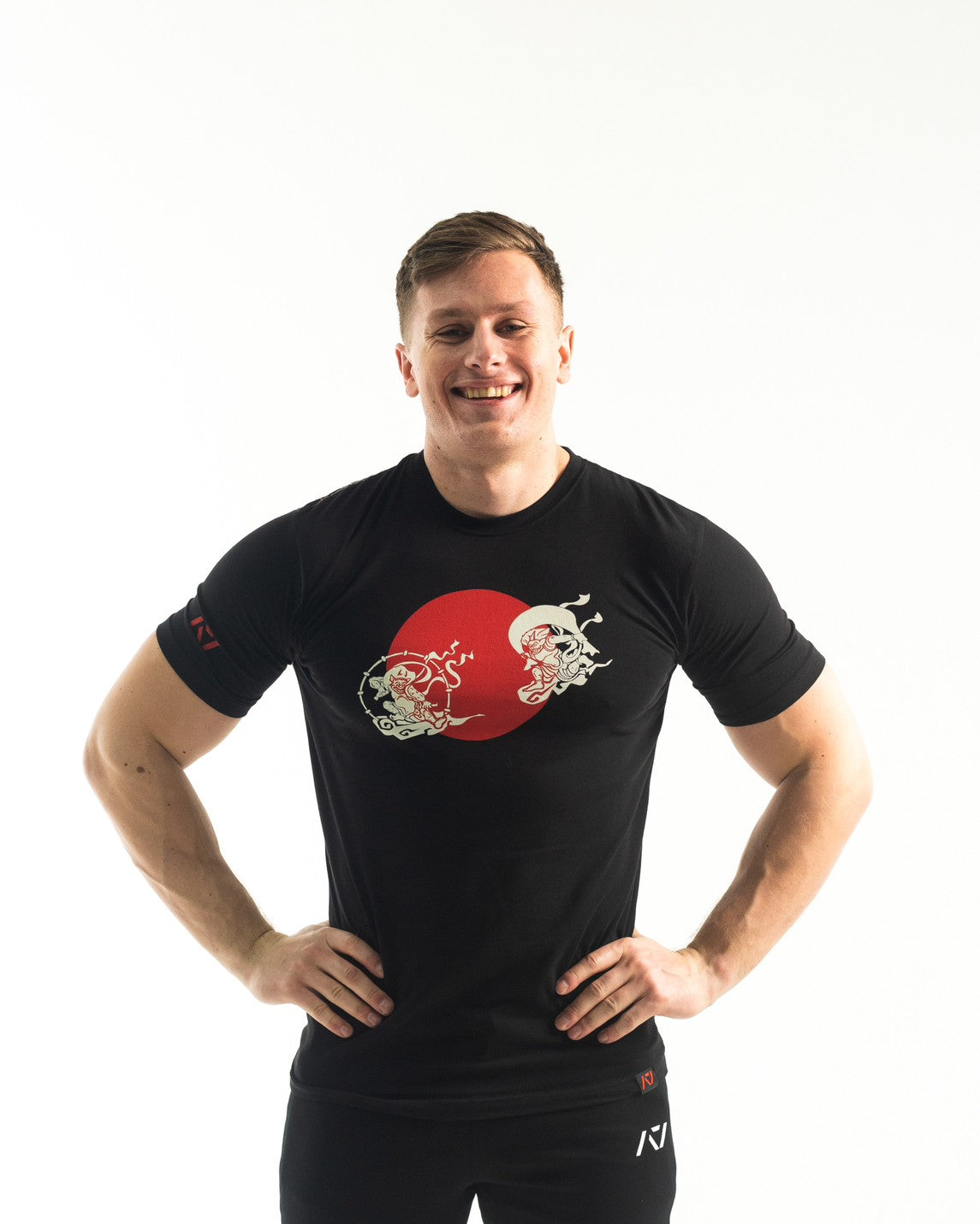 受注販売】A7 Japan Bar Grip Tシャツ -風神雷神- Men's