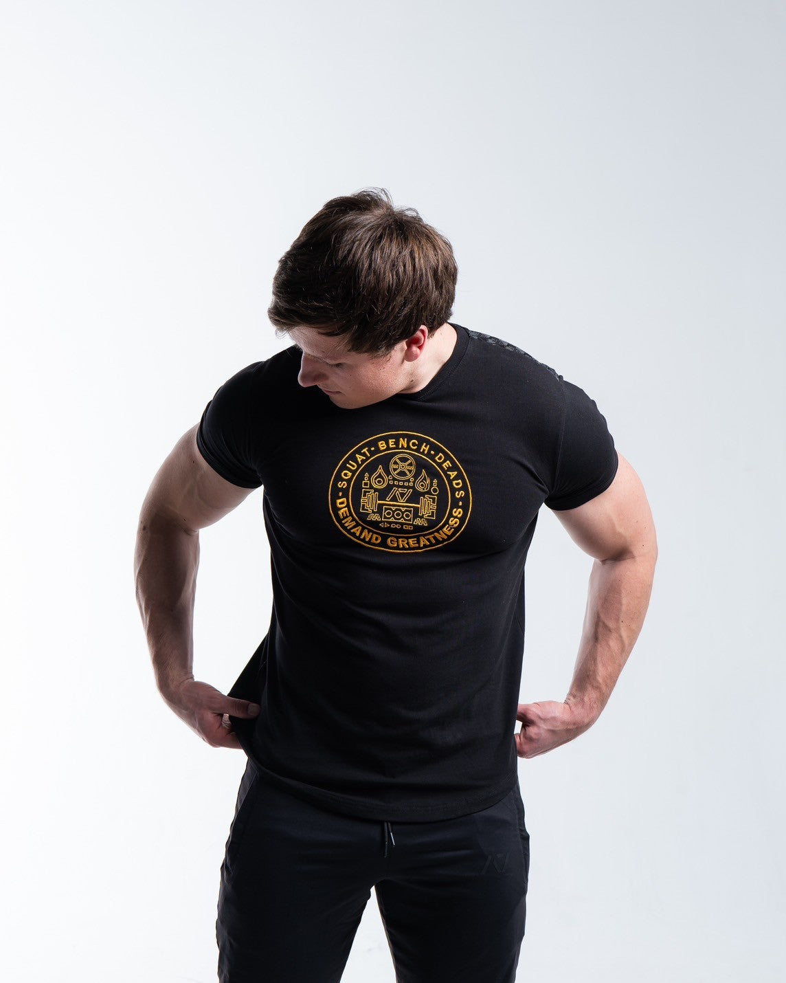 A7 Trinity Stitch Bar Grip EDC Tシャツ『Black Aurum』 Men’s