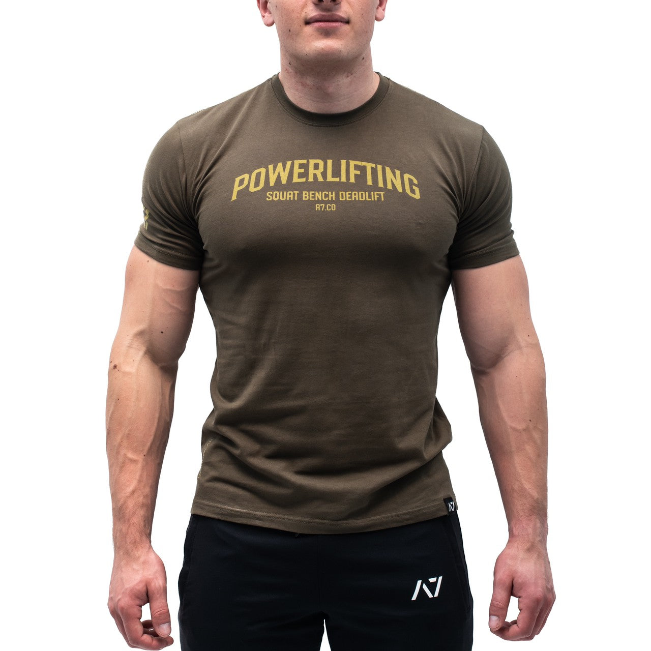 A7 Bar Grip Tシャツ『Powerlifting Military』 Men’s
