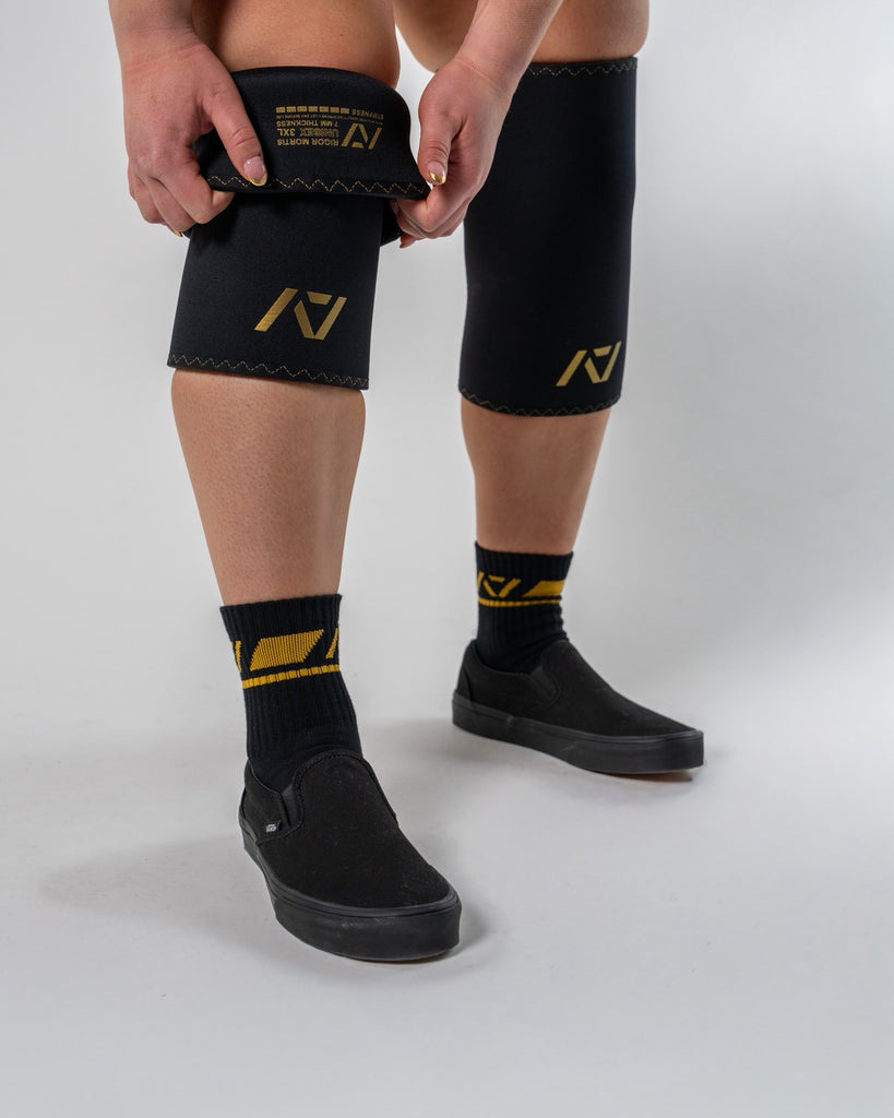 A7 Hourglass ニースリーブ IPF Approved『Gold Standard』Rigor Mortis - A7 Japan