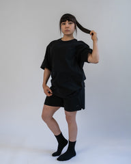 A7 Organic Cotton MVN Shorts Black - A7 Japan