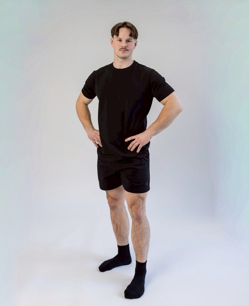 A7 Organic Cotton MVN Shorts Black - A7 Japan