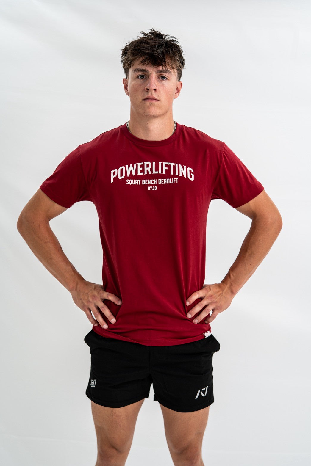 A7 Bar Grip Powerlifting True-Fit Tシャツ Solaris Men's – A7 Japan