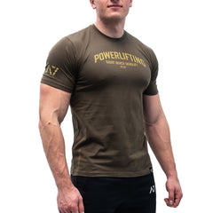A7 Bar Grip Tシャツ『Powerlifting Military』 Men’s - A7 Japan