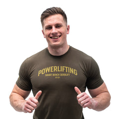A7 Bar Grip Tシャツ『Powerlifting Military』 Men’s - A7 Japan