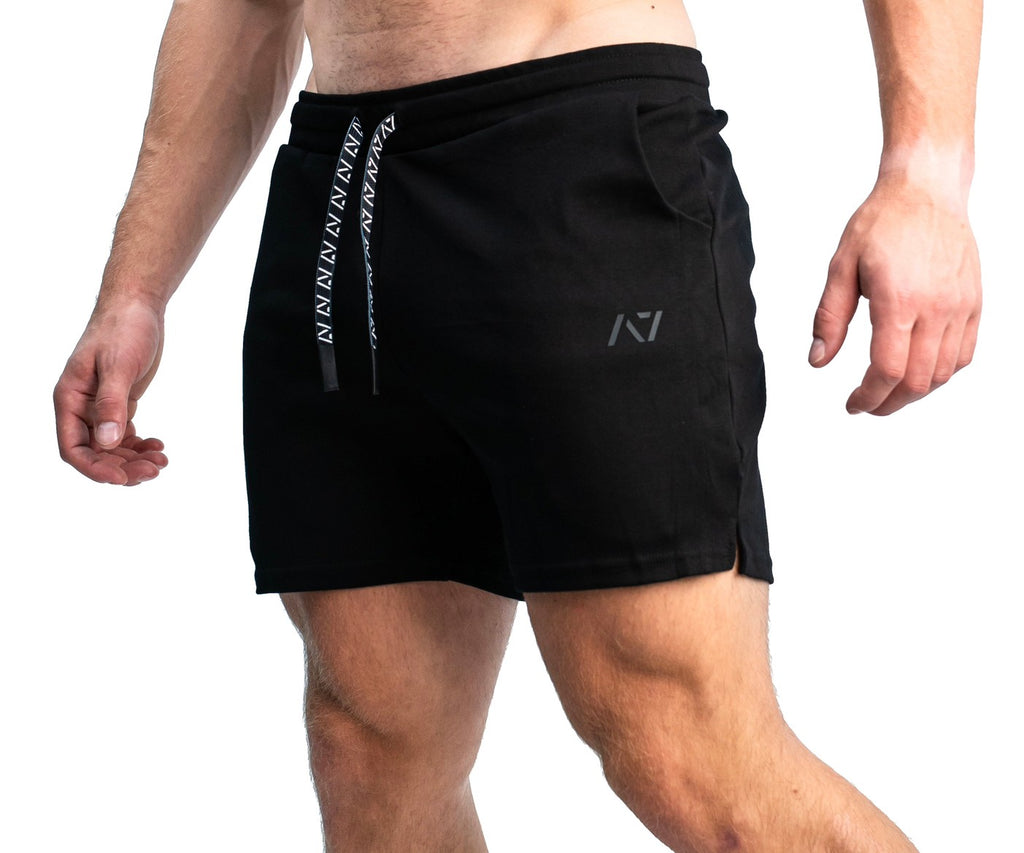 A7 Center-stretch Squat Shorts Men's(Black)